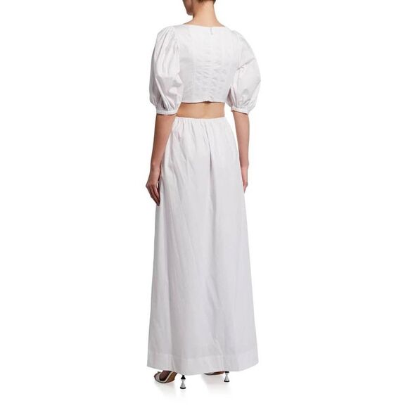 STAUD Astro Poplin Dress white US4 - Picture 6 of 13